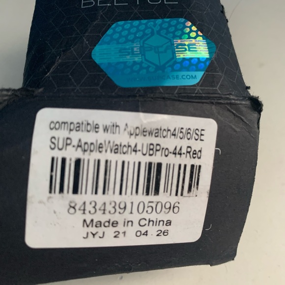 Unicorn Beetle SupCase Compatible With Apple Watch 4/5/6 New Black Red - Picture 3 of 4